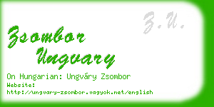 zsombor ungvary business card