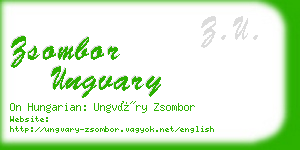 zsombor ungvary business card